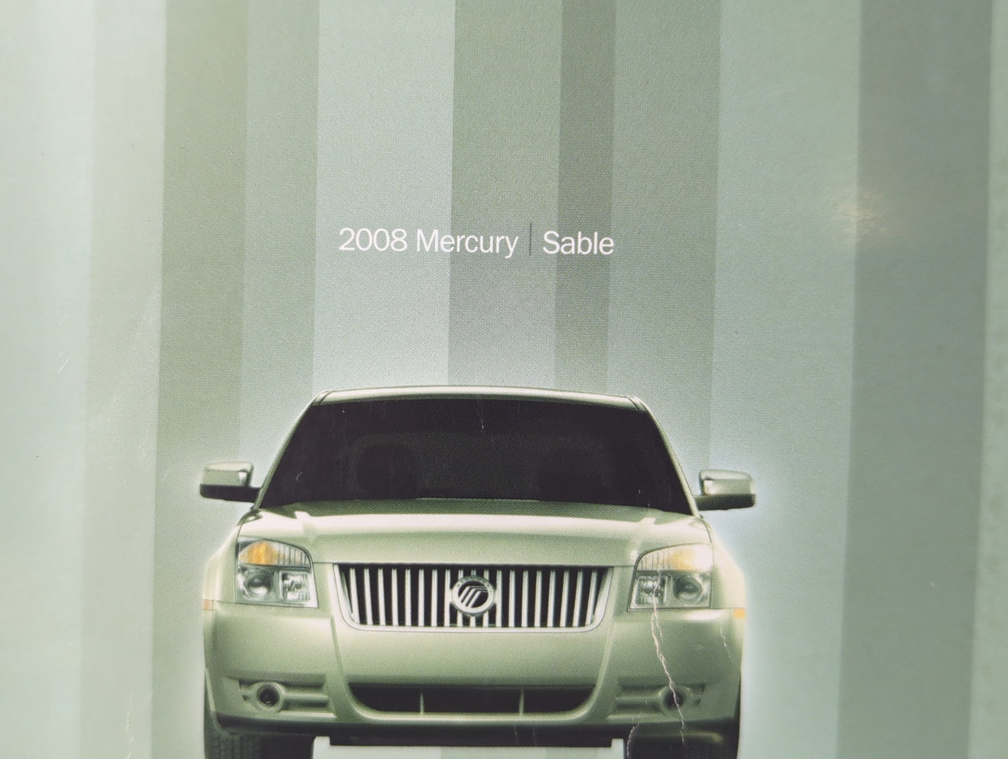2008 Mercury Sable Owners Manual Book Guide P/N:8T5J 19A321 AA OEM Used Auto Parts - Oemusedautoparts1.com