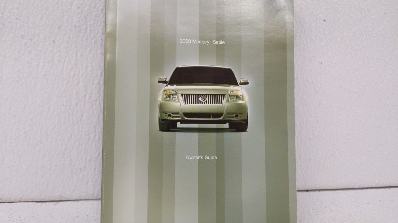 2008 Mercury Sable Owners Manual Book Guide OEM Used Auto Parts - Oemusedautoparts1.com