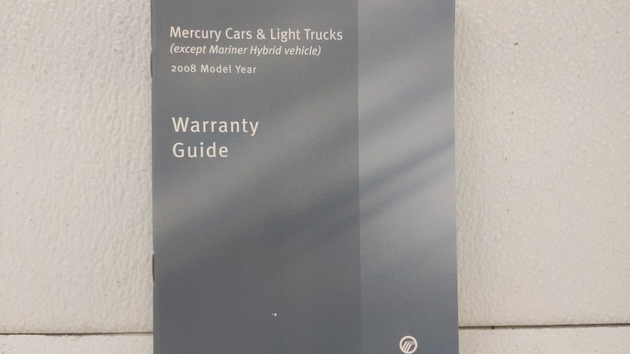 2008 Mercury Sable Owners Manual Book Guide OEM Used Auto Parts - Oemusedautoparts1.com
