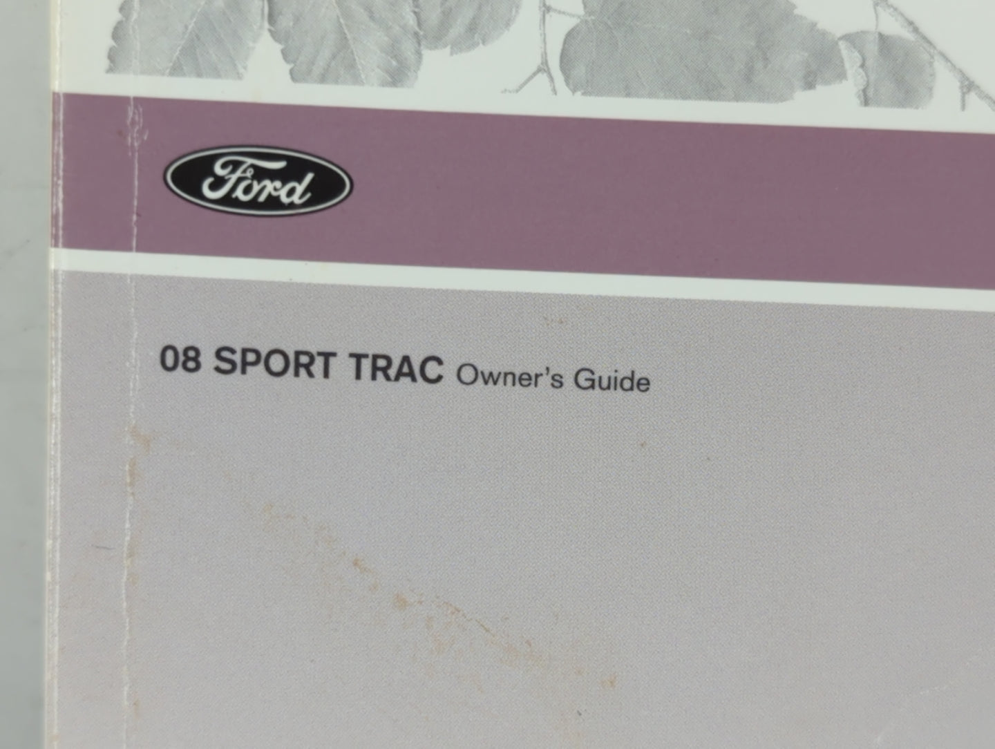 2008 Mercury Tracer Owners Manual Book Guide P/N:8L2J 19A321 KA OEM Used Auto Parts - Oemusedautoparts1.com