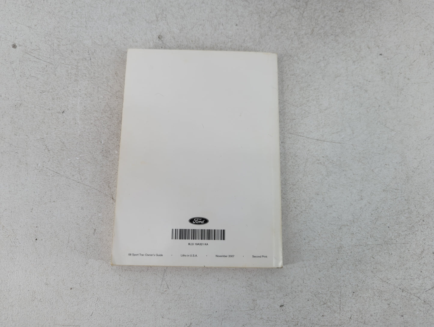 2008 Mercury Tracer Owners Manual Book Guide P/N:8L2J 19A321 KA OEM Used Auto Parts - Oemusedautoparts1.com