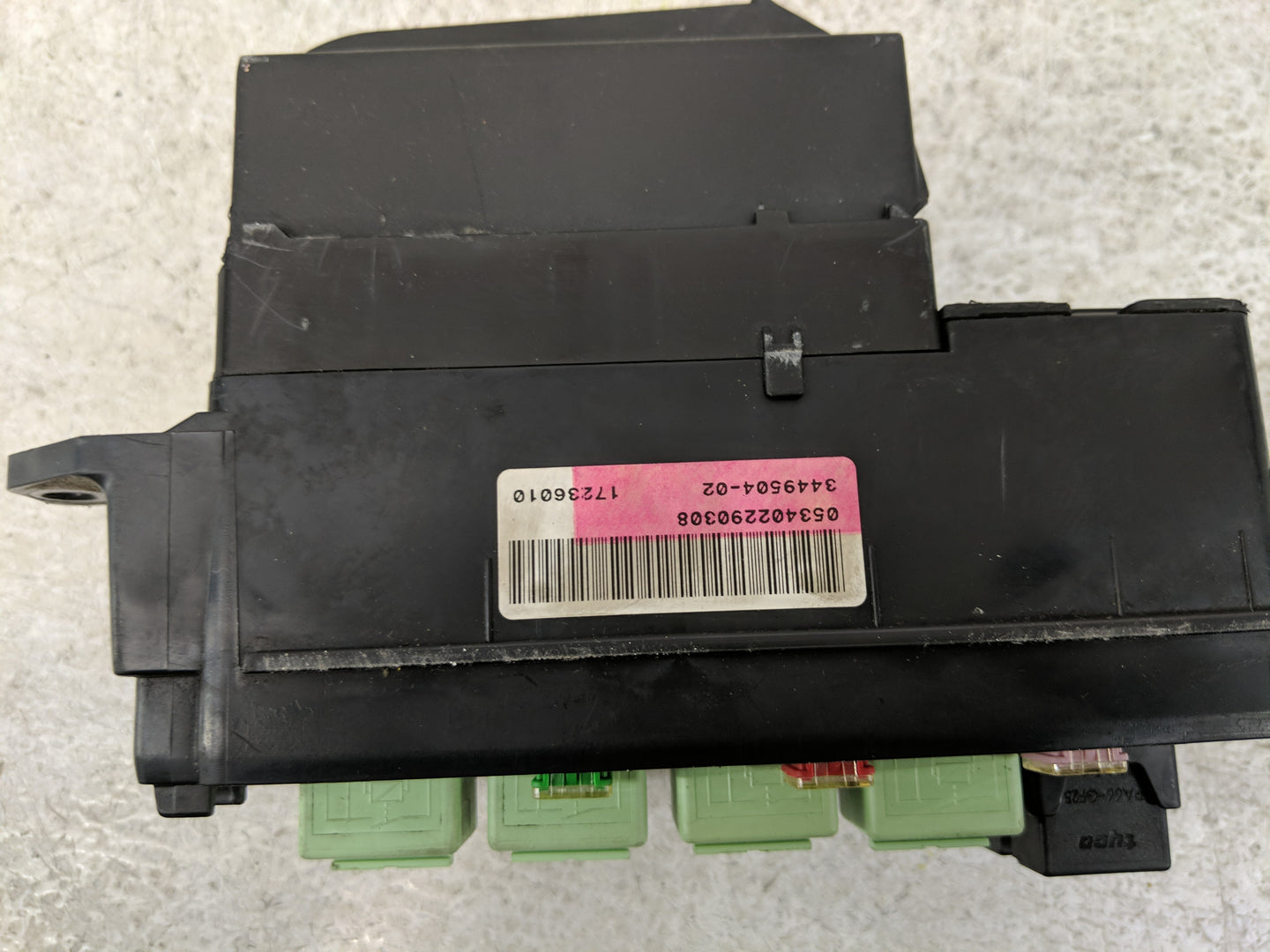 2008 Mini Cooper Fusebox Fuse Box Panel Relay Module P/N:3449504-02 Fits OEM Used Auto Parts - Oemusedautoparts1.com