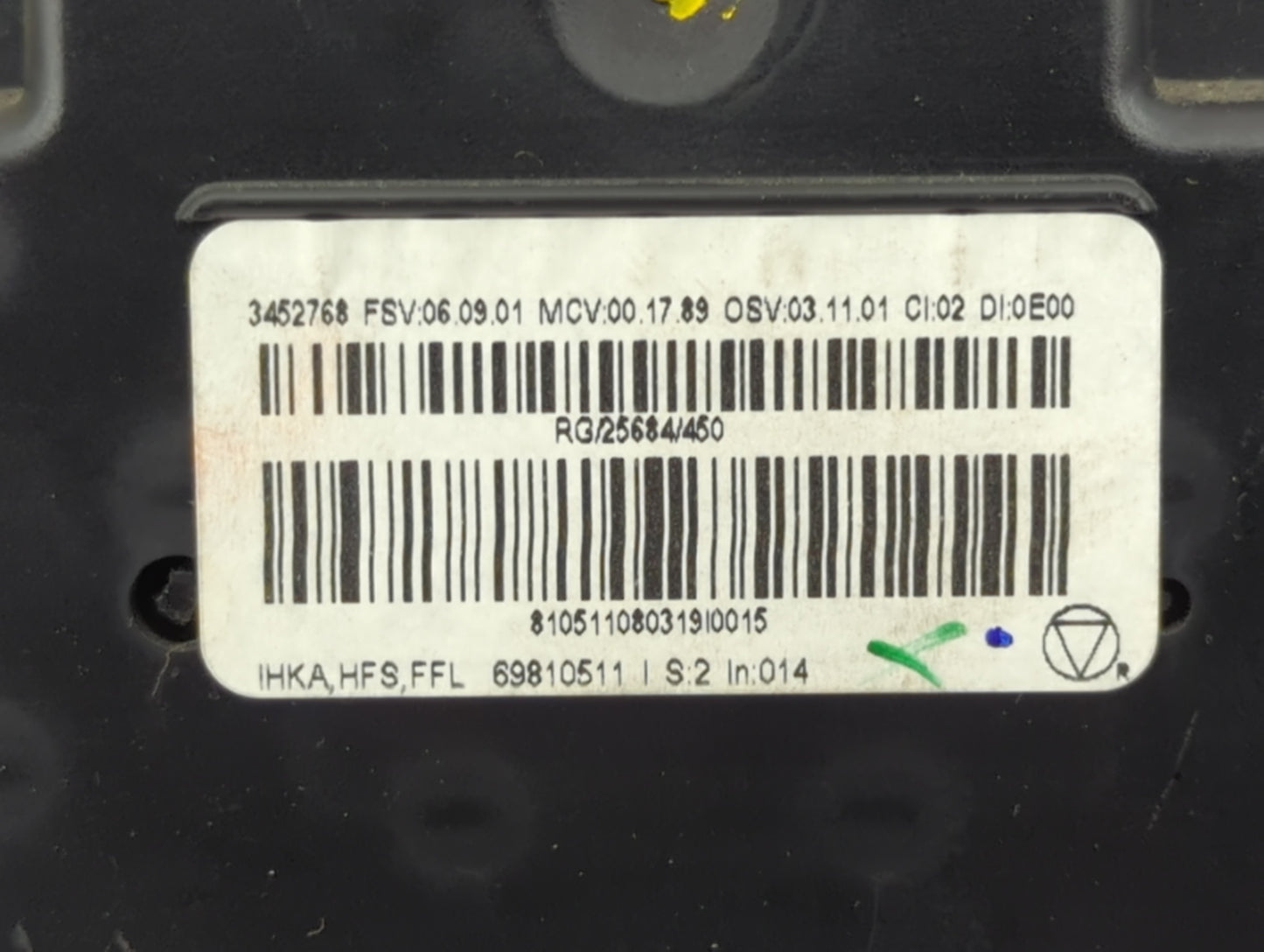 2008-2009 Mini Cooper Climate Control Module Temperature AC/Heater Replacement Fits Fits 2008 2009 OEM Used Auto Parts - Oem