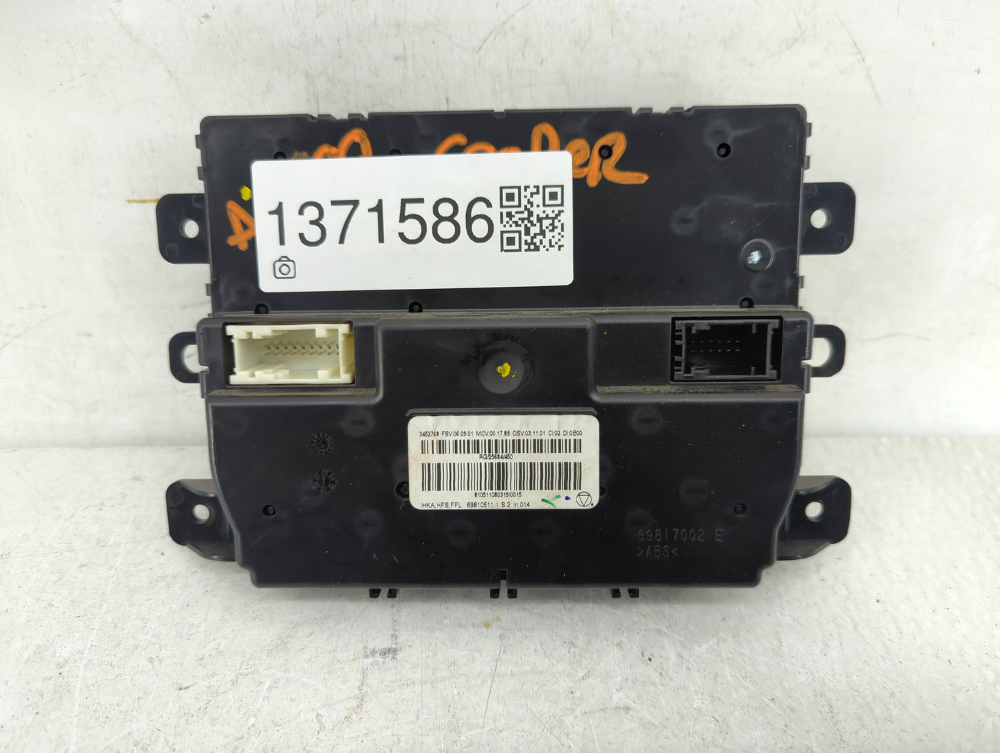 2008-2009 Mini Cooper Climate Control Module Temperature AC/Heater Replacement Fits Fits 2008 2009 OEM Used Auto Parts - Oem