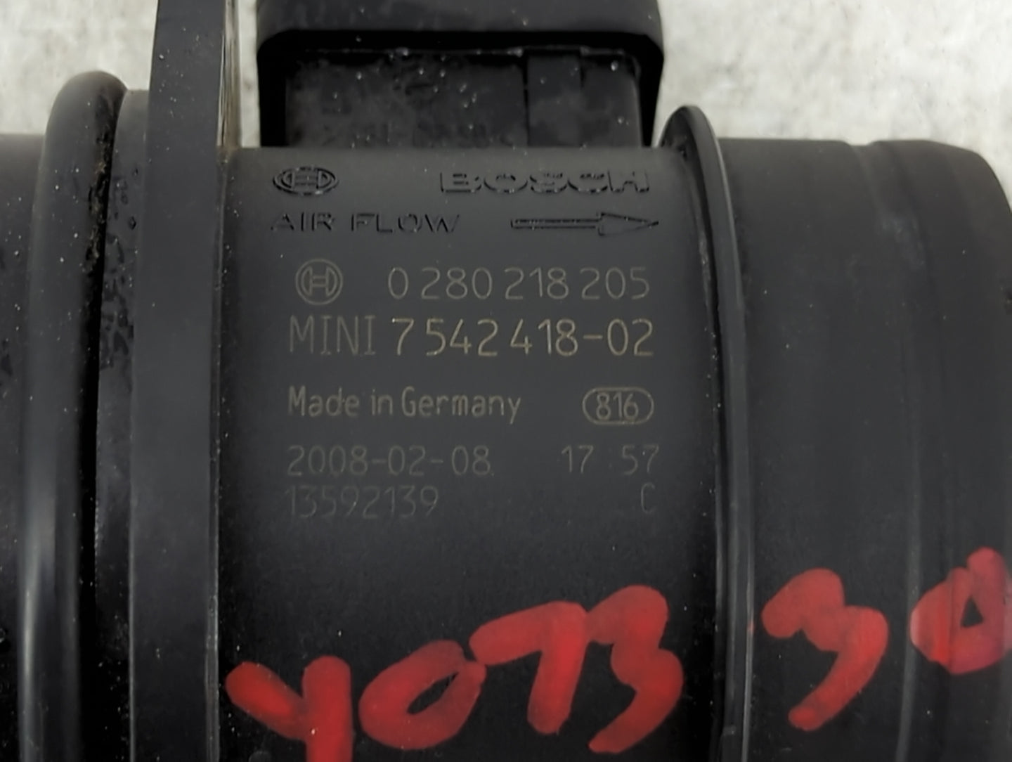 2008-2010 Mini Cooper Mass Air Flow Meter Maf 1487289 - Oemusedautoparts1.com