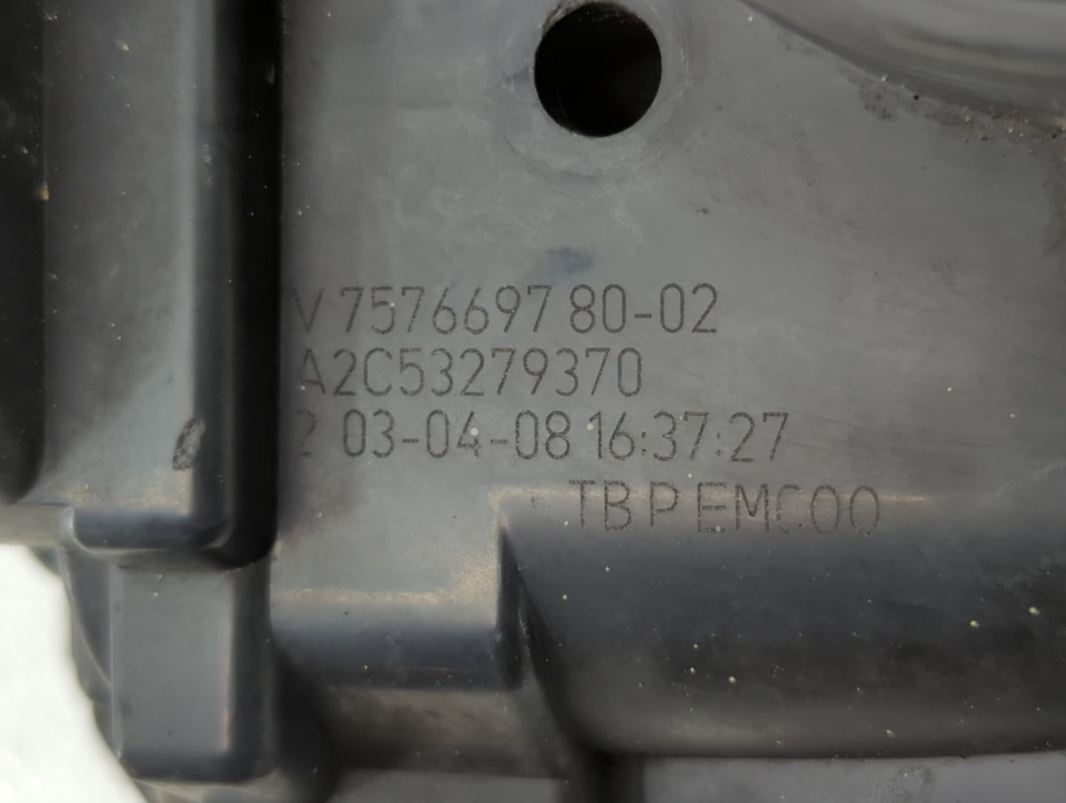 2007-2008 Mini Cooper Throttle Body P/N:757669780 7557222 Fits Fits 2007 2008 OEM Used Auto Parts - Oemusedautoparts1.com