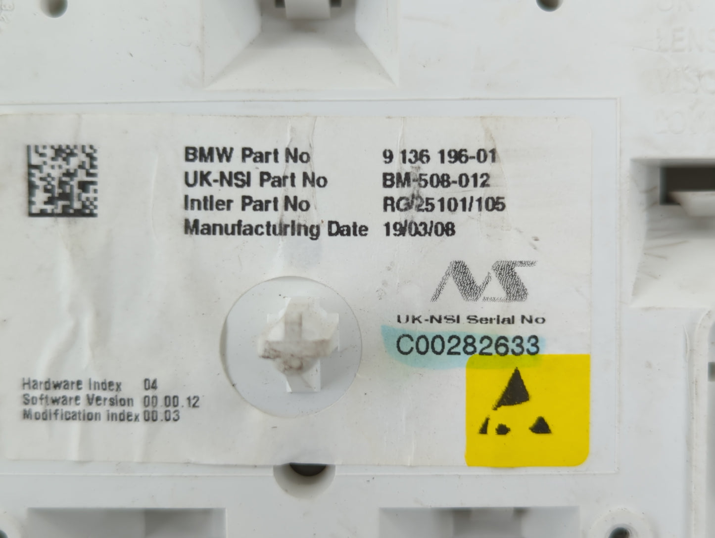 2008-2010 Mini Cooper Instrument Cluster Speedometer Gauges P/N:BM-508-012 9 136 196-01 Fits Fits 2008 2009 2010 OEM Used Au