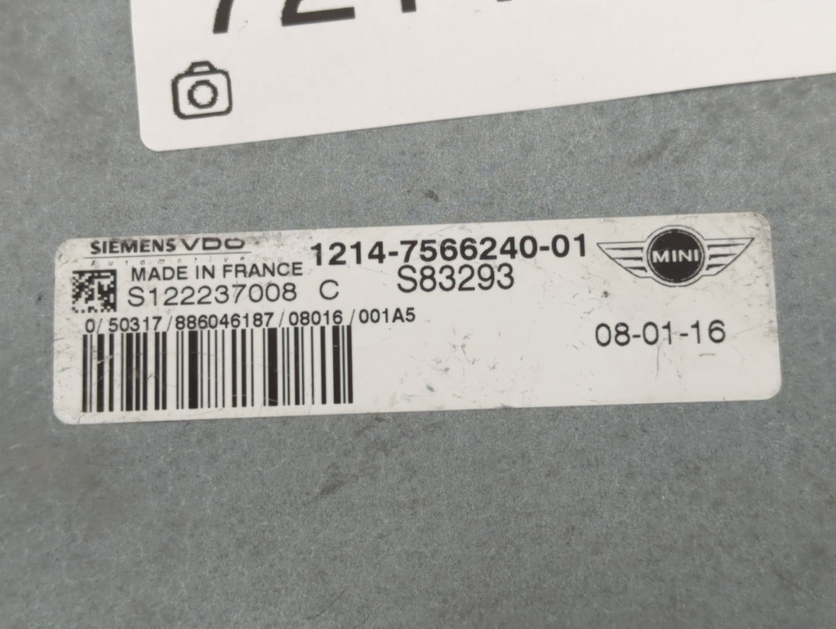 2005-2008 Mini Cooper PCM Engine Control Computer ECU ECM PCU OEM P/N:S122237008C 1214-7566240-01 Fits Fits 2005 2006 2007 2