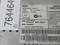 2008-2014 Mini Cooper Am Fm Cd Player Radio Receiver - Oemusedautoparts1.com