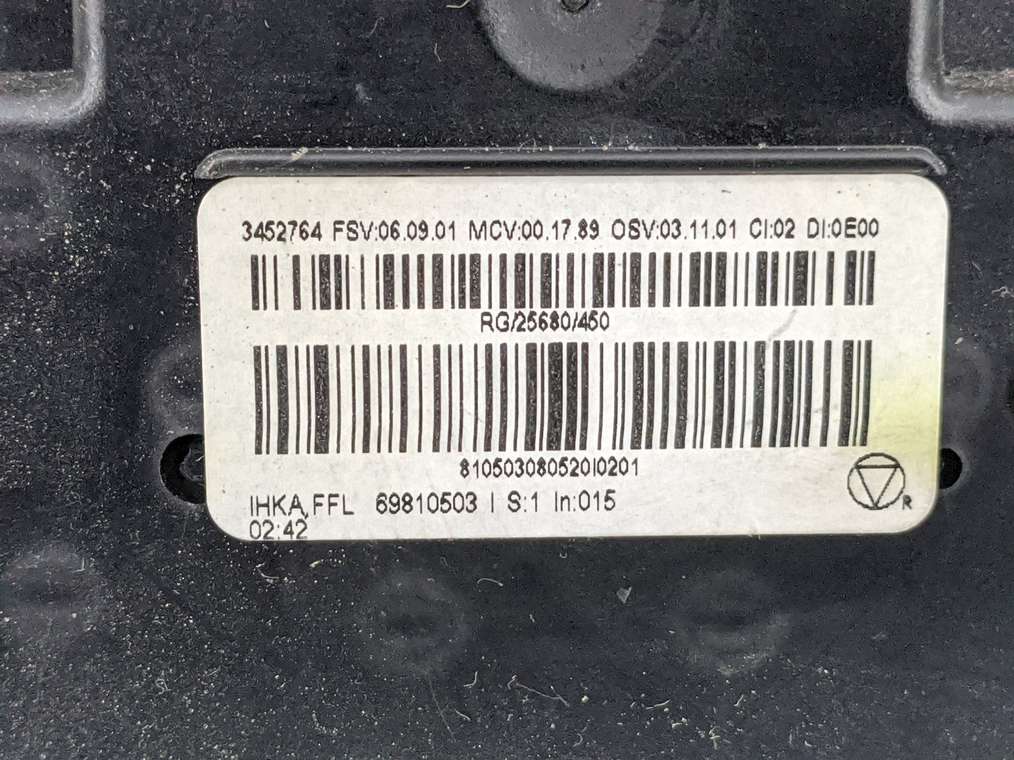 2008 Mini Cooper Clubman Climate Control Module Temperature AC/Heater Replacement Fits Fits 2009 2010 OEM Used Auto Parts - 