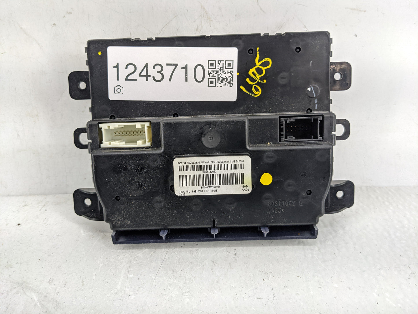 2008 Mini Cooper Clubman Climate Control Module Temperature AC/Heater Replacement Fits Fits 2009 2010 OEM Used Auto Parts - 