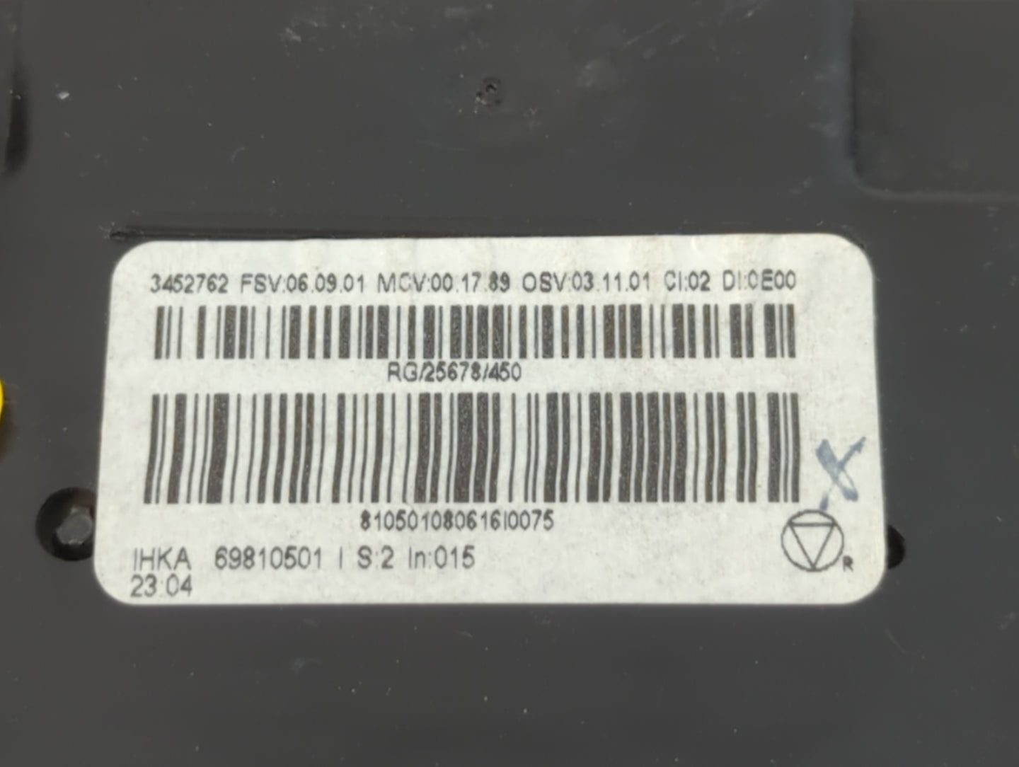 2008 Mini Cooper Clubman Climate Control Module Temperature AC/Heater Replacement P/N:69810501 Fits Fits 2009 2010 OEM Used 