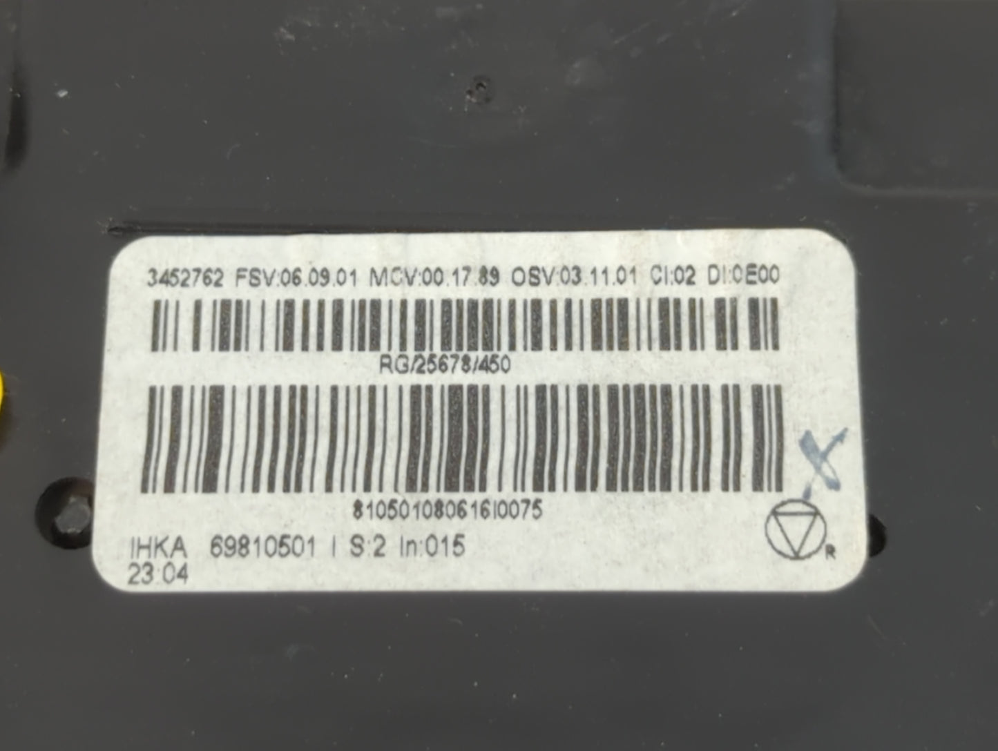 2008 Mini Cooper Clubman Climate Control Module Temperature AC/Heater Replacement P/N:69810501 Fits Fits 2009 2010 OEM Used 