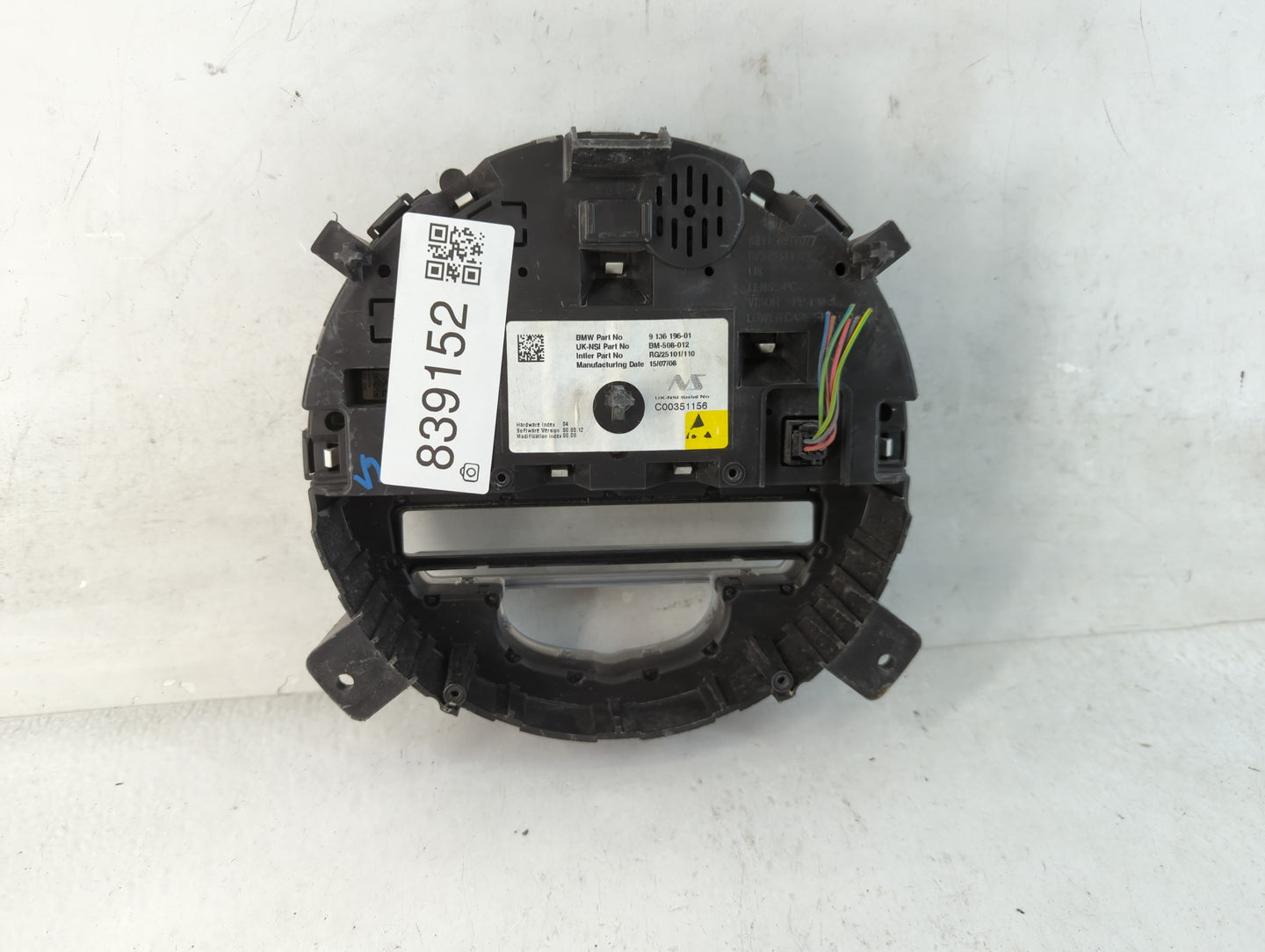 2008 Mini Cooper Clubman Instrument Cluster Speedometer Gauges P/N:9 136 196-01 Fits Fits 2009 2010 2011 2012 2013 2014 2015