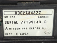 2007-2011 Mitsubishi Endeavor Radio Control Panel - Oemusedautoparts1.com