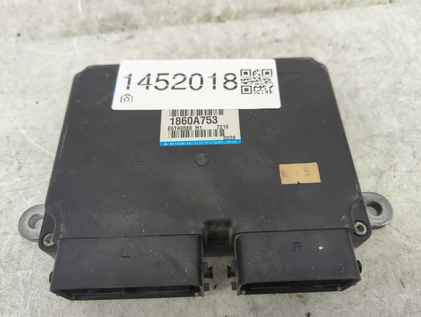 2008 Mitsubishi Lancer PCM Engine Control Computer ECU ECM PCU OEM P/N:1860A753 E6T49586 Fits OEM Used Auto Parts - Oemuseda