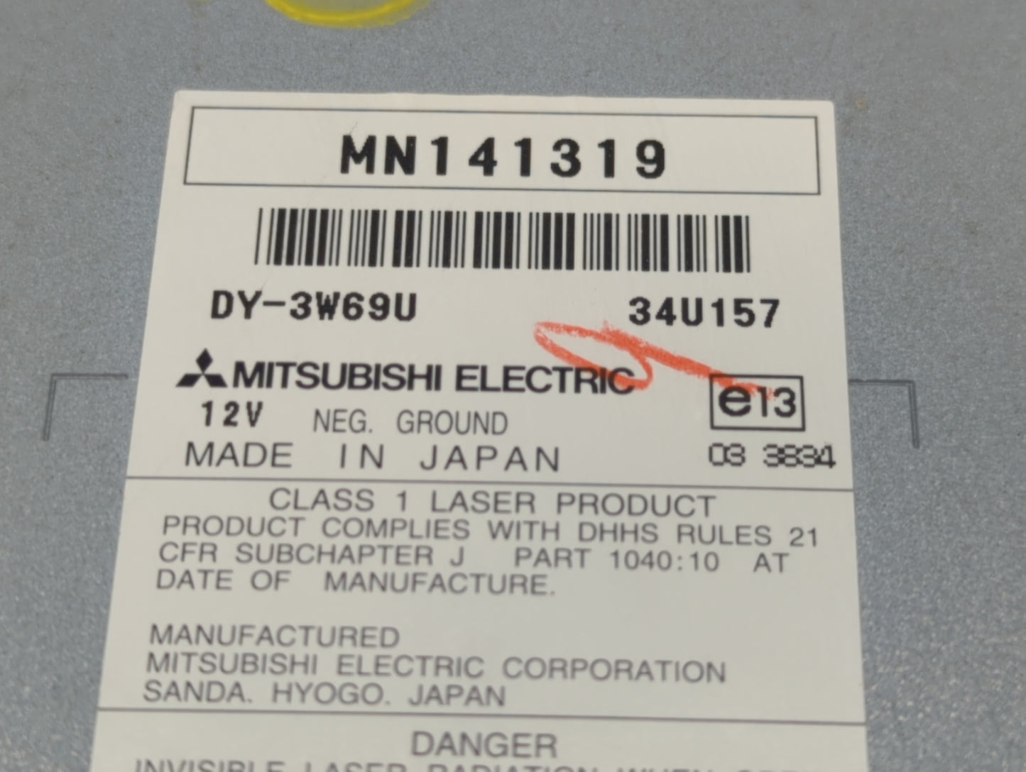 2008-2008 Mitsubishi Lancer Am Fm Cd Player Radio Receiver - Oemusedautoparts1.com