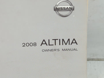 2008 Nissan Altima Owners Manual Book Guide P/N:OM8E-0L32U1 OEM Used Auto Parts