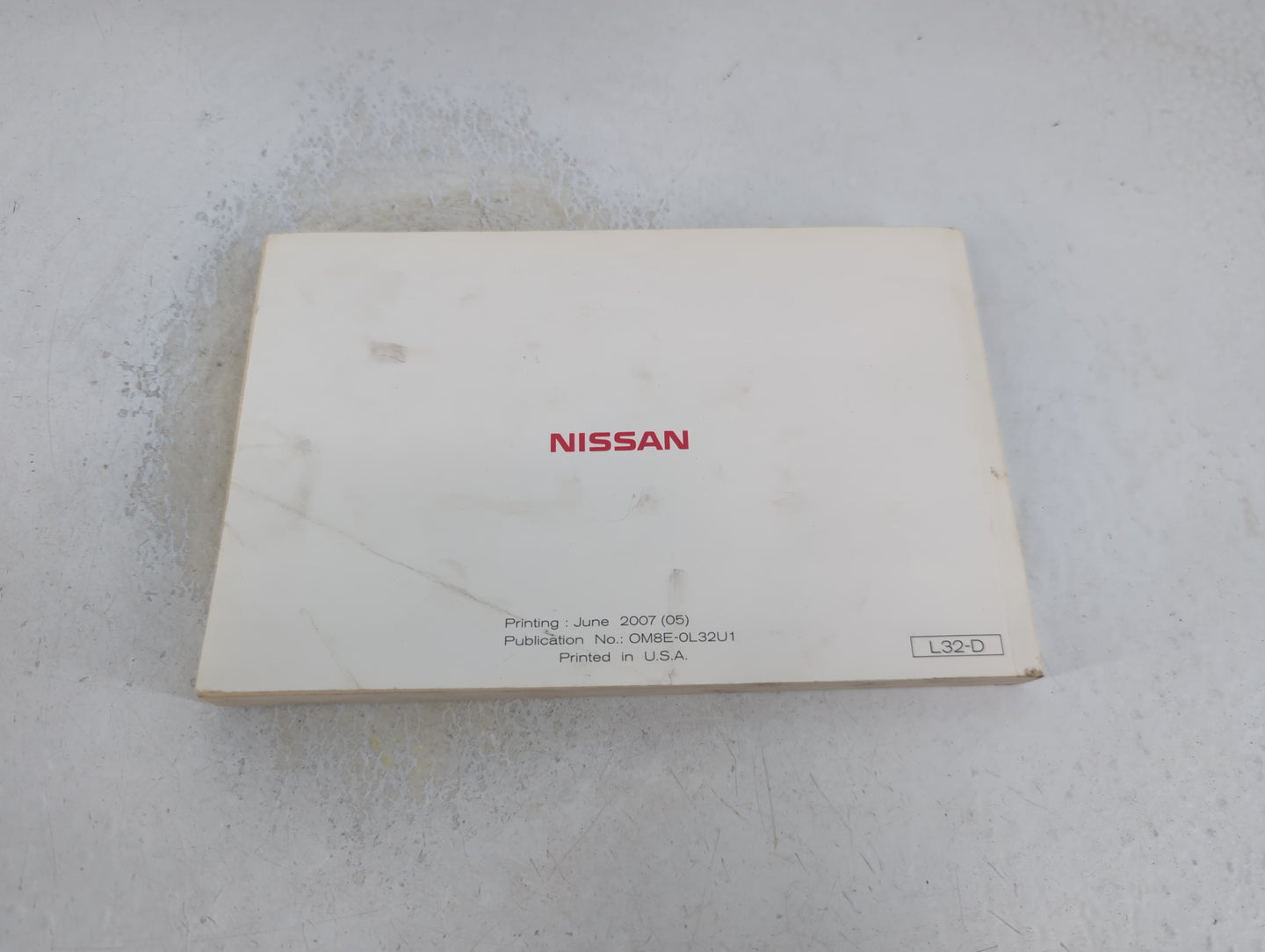2008 Nissan Altima Owners Manual Book Guide P/N:OM8E-0L32U1 OEM Used Auto Parts - Oemusedautoparts1.com