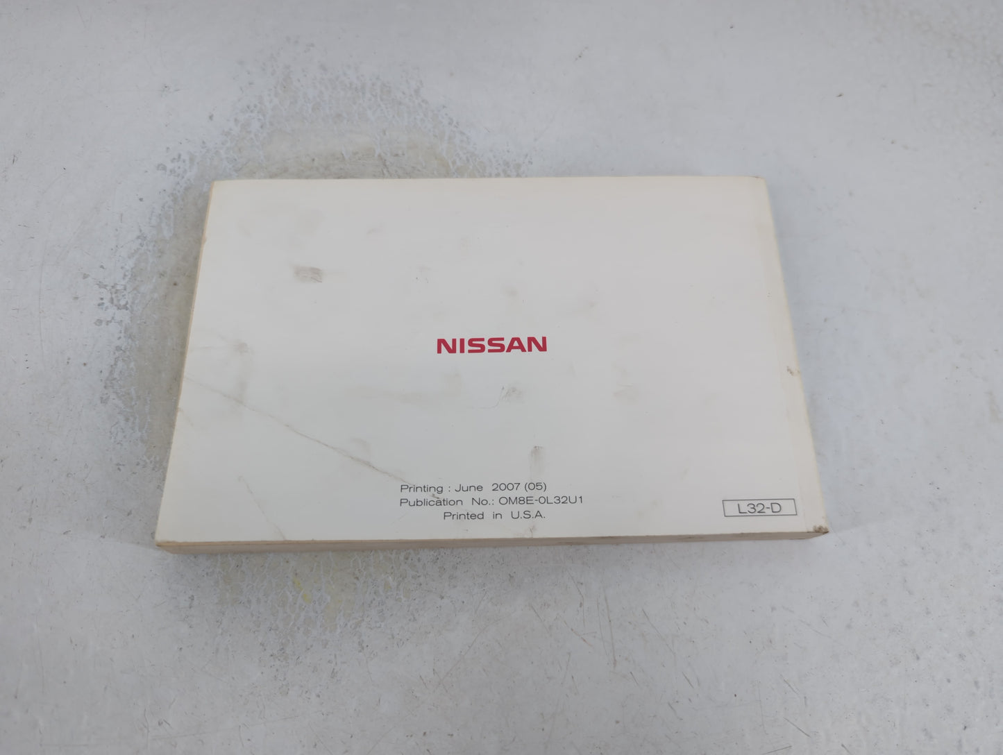 2008 Nissan Altima Owners Manual Book Guide P/N:OM8E-0L32U1 OEM Used Auto Parts - Oemusedautoparts1.com