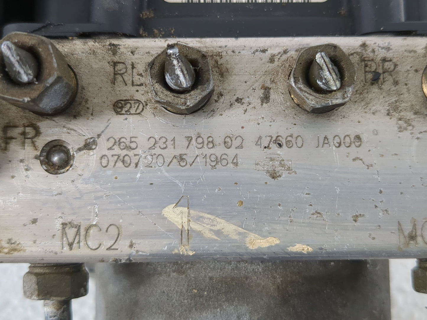 2007-2009 Nissan Altima ABS Pump Control Module Replacement P/N:47660 JA000 47660 JA100 Fits Fits 2007 2008 2009 OEM Used Au