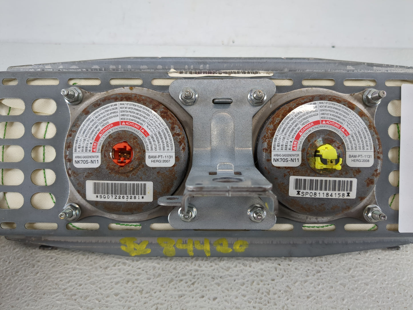 2007-2012 Nissan Altima Air Bag Passenger Right Dashboard OEM Fits Fits 2007 2008 2009 2010 2011 2012 OEM Used Auto Parts - 