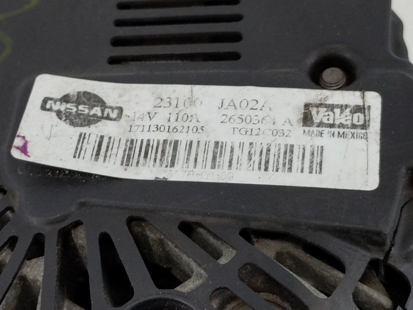 2007-2009 Nissan Altima Alternator Replacement Generator Charging Assembly Engine OEM P/N:23100 JA02A 23100 JA02C Fits OEM U