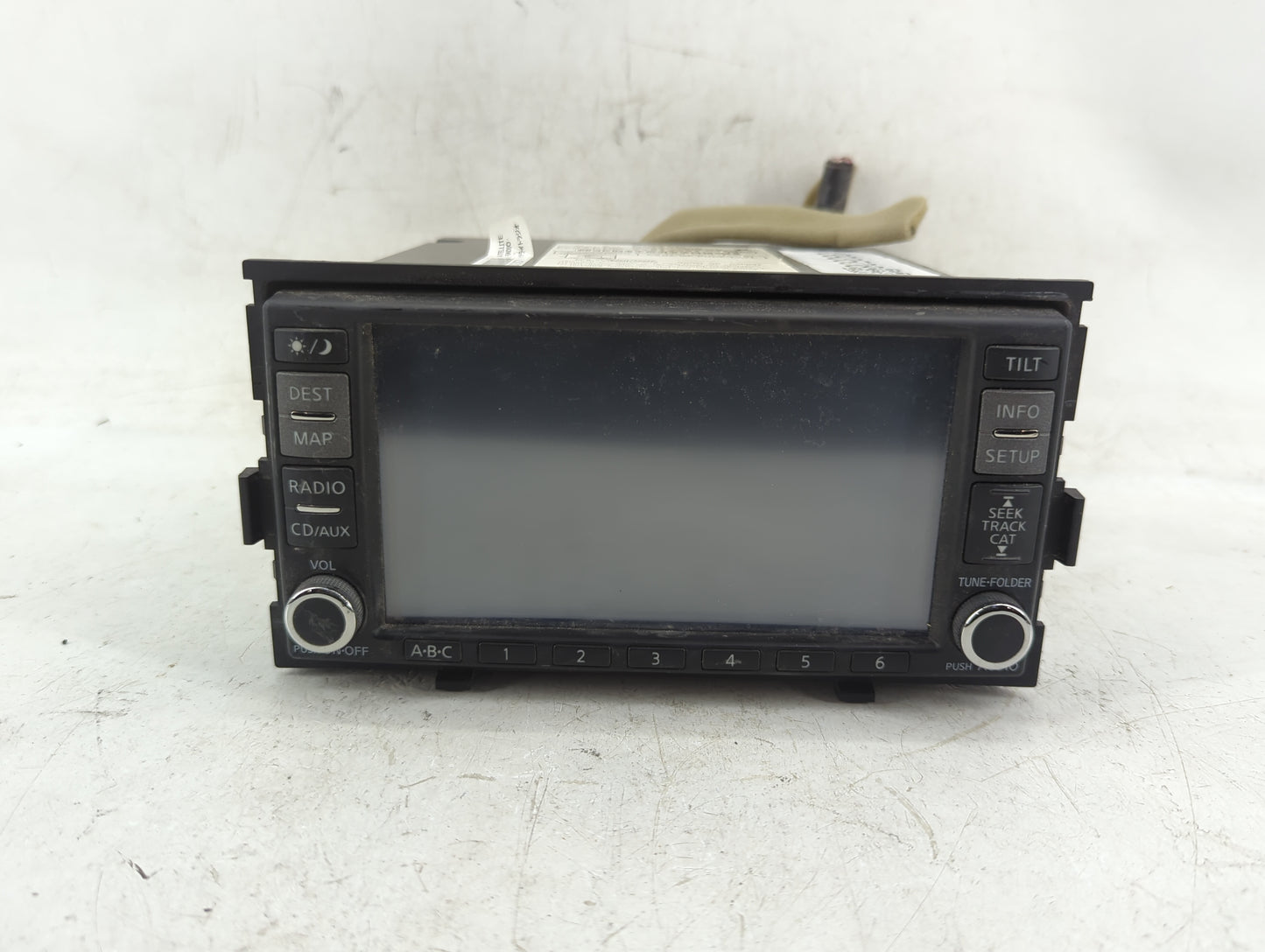 2008-2009 Nissan Altima Radio AM FM Cd Player Receiver Replacement P/N:25915 JA00B Fits Fits 2008 2009 OEM Used Auto Parts -