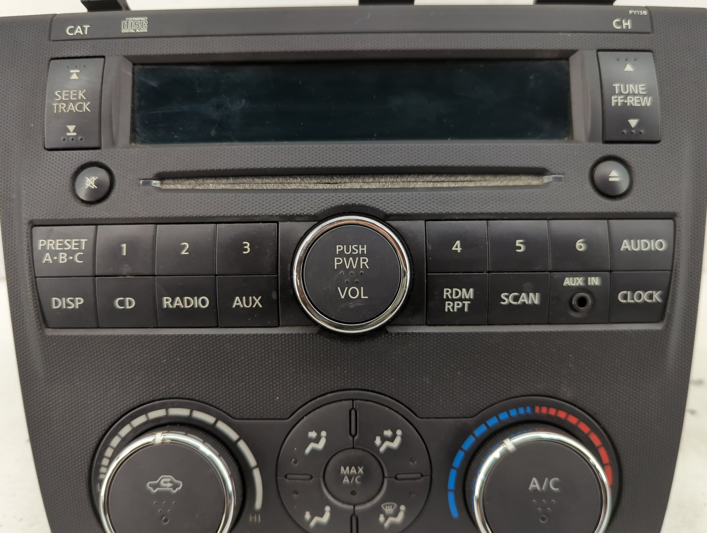 2007-2009 Nissan Altima Radio AM FM Cd Player Receiver Replacement P/N:28185 ZN40A Fits Fits 2007 2008 2009 OEM Used Auto Pa
