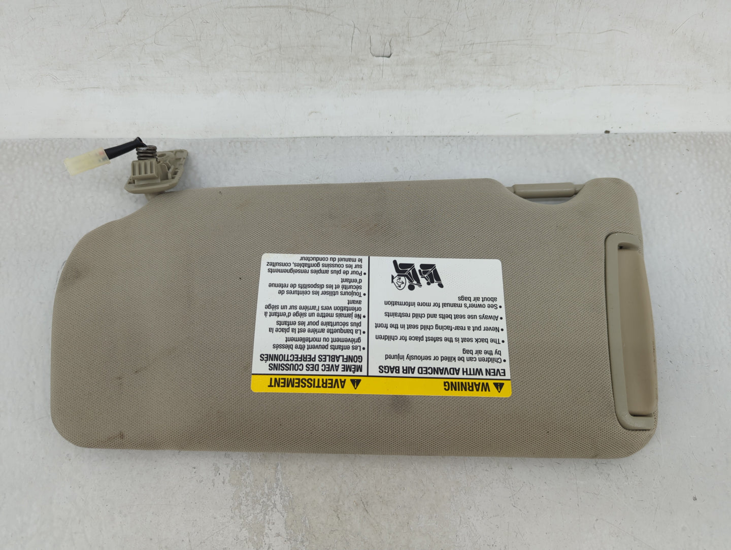 2007-2008 Nissan Altima Sun Visor Shade Replacement Driver Left Mirror Fits Fits 2007 2008 OEM Used Auto Parts - Oemusedauto