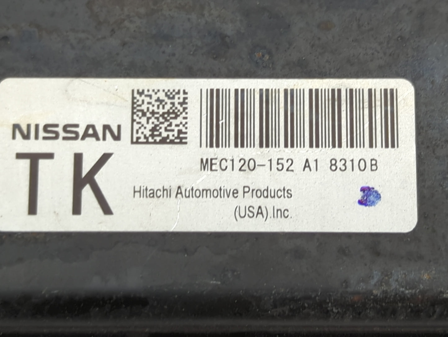2008 Nissan Altima PCM Engine Control Computer ECU ECM PCU OEM P/N:MEC120-152 A1 Fits OEM Used Auto Parts - Oemusedautoparts