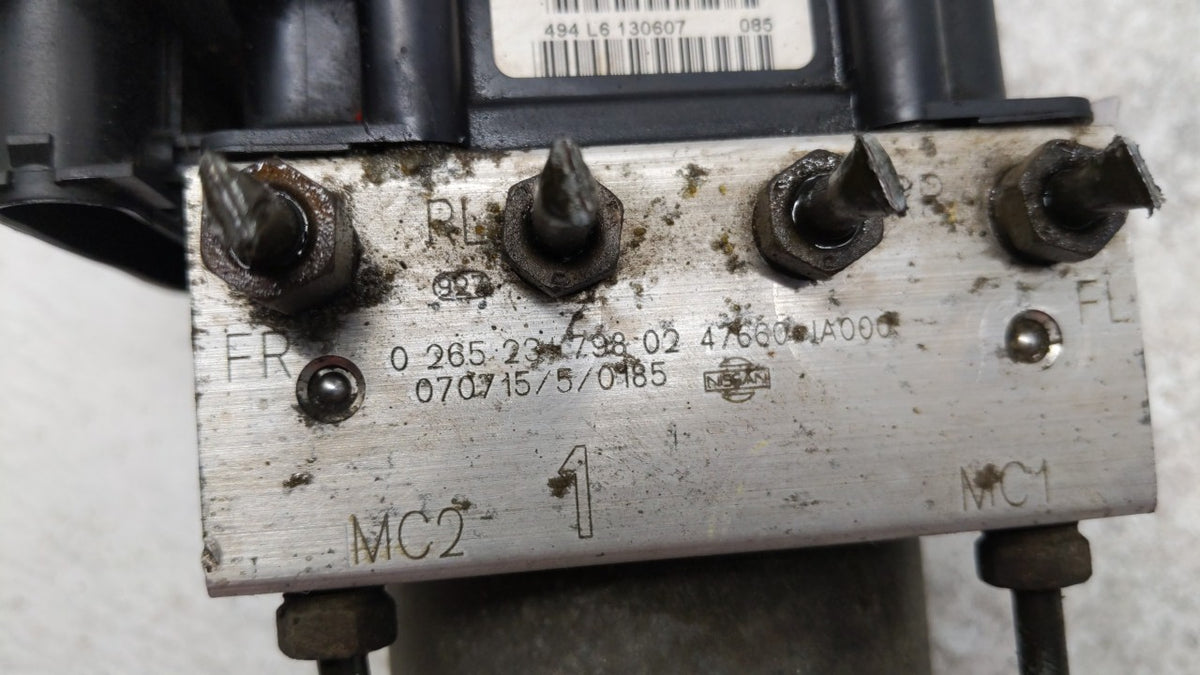 2007-2009 Nissan Altima Anti-Lock Brake ABS Pump Module Actuator OEM P/N:0 265 231 798 47600 JA000 Fits Fits 2007 2008 2009 