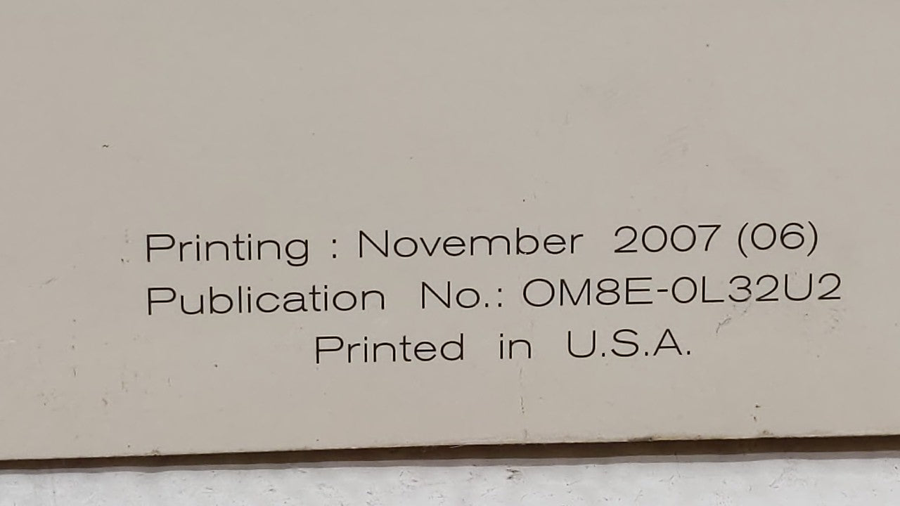 2008 Nissan Altima Owners Manual Book Guide OEM Used Auto Parts - Oemusedautoparts1.com