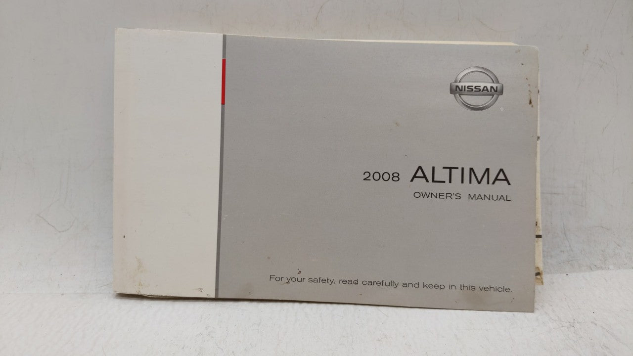 2008 Nissan Altima Owners Manual Book Guide OEM Used Auto Parts - Oemusedautoparts1.com