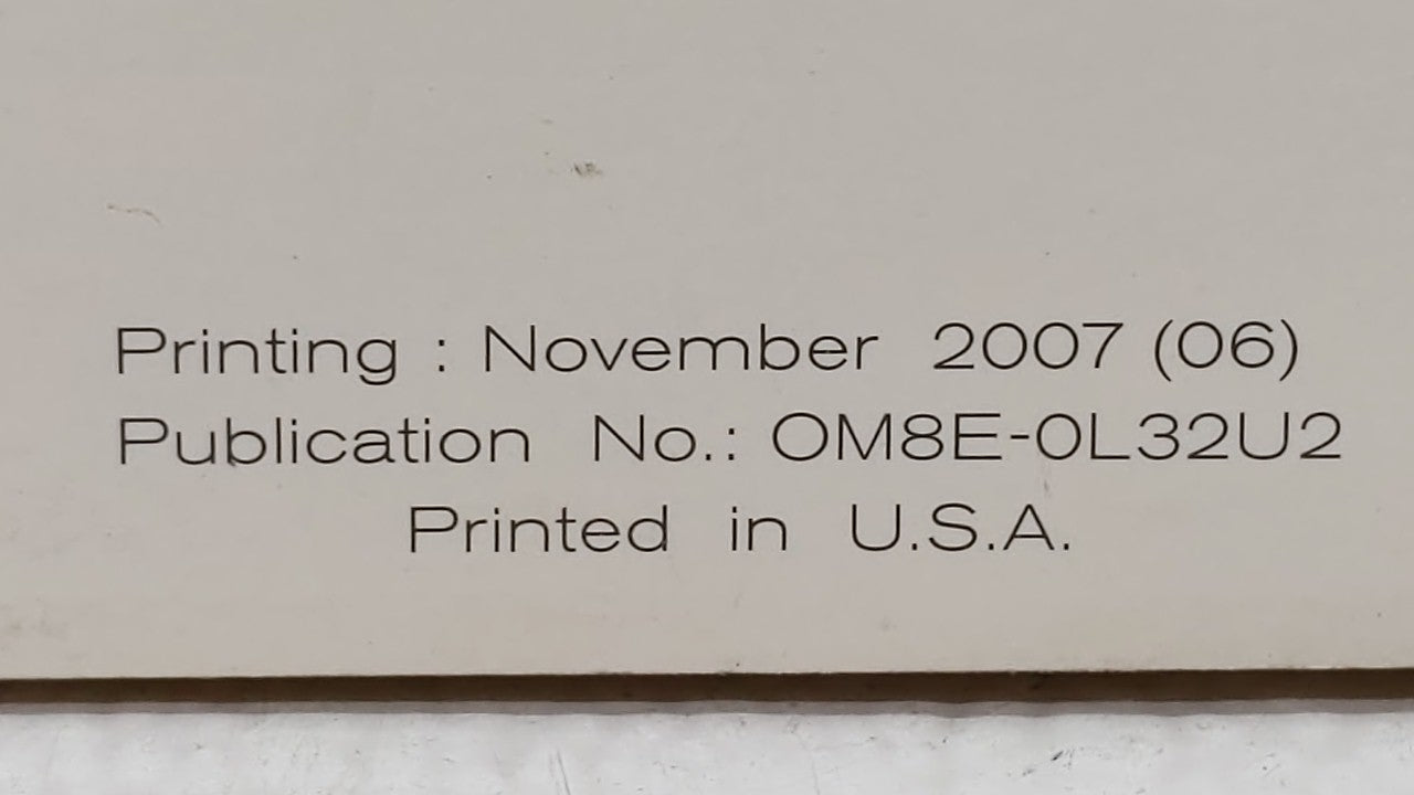 2008 Nissan Altima Owners Manual Book Guide OEM Used Auto Parts - Oemusedautoparts1.com