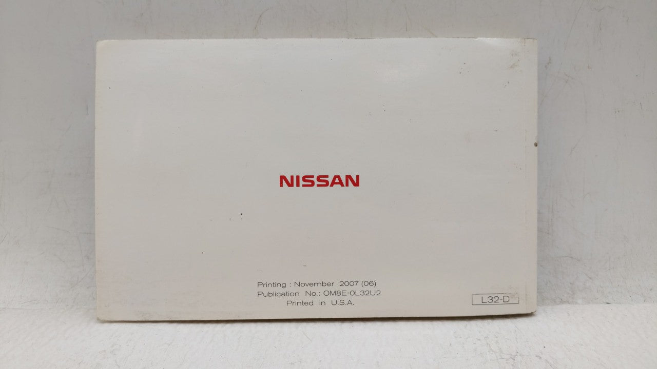 2008 Nissan Altima Owners Manual Book Guide OEM Used Auto Parts - Oemusedautoparts1.com