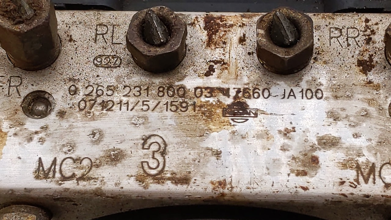 2007-2009 Nissan Altima ABS Pump Control Module Replacement P/N:47660 JA100 Fits Fits 2007 2008 2009 OEM Used Auto Parts - O