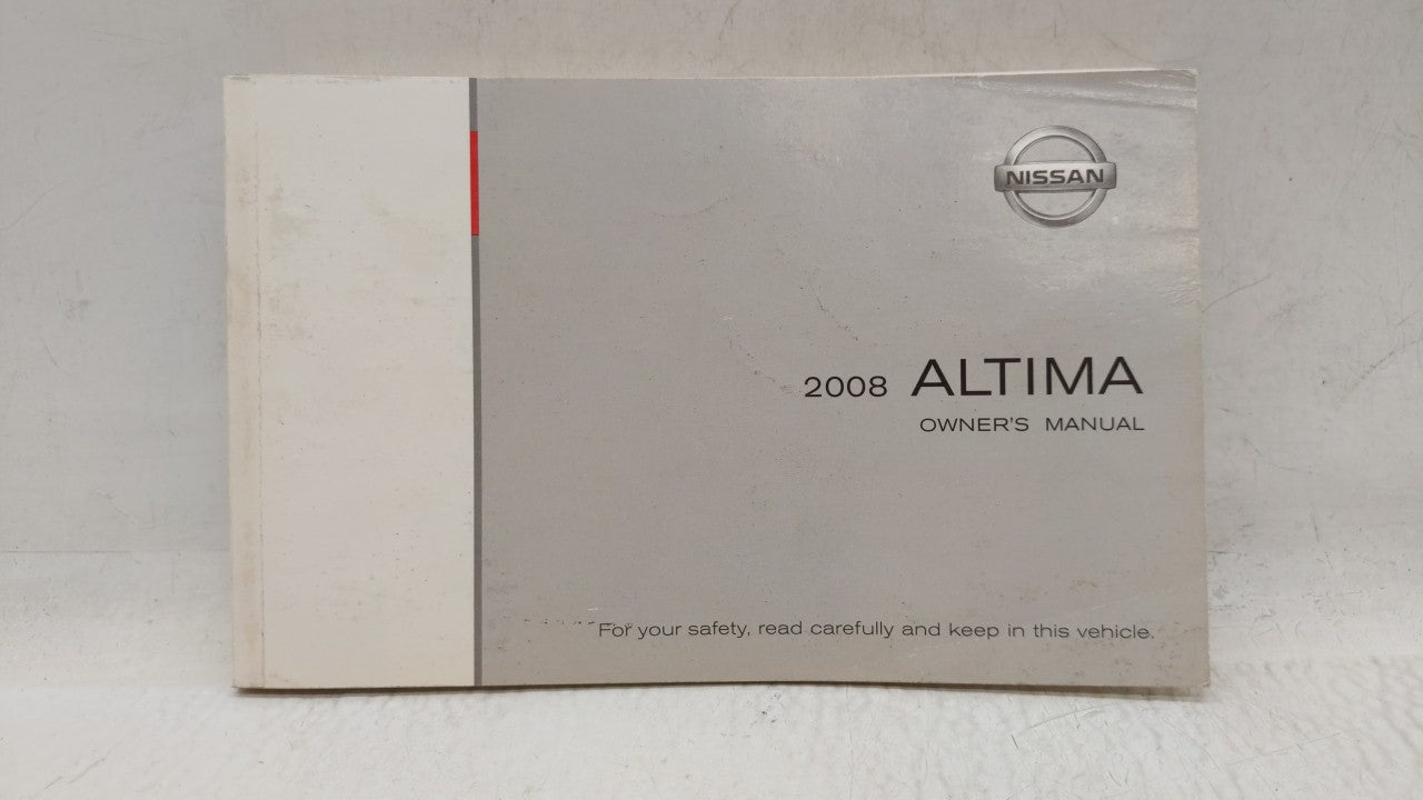 2008 Nissan Altima Owners Manual Book Guide OEM Used Auto Parts - Oemusedautoparts1.com