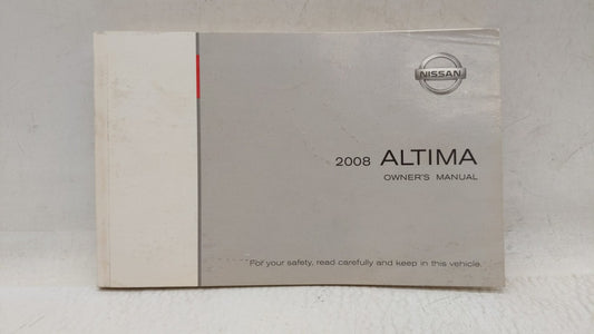 2008 Nissan Altima Owners Manual Book Guide OEM Used Auto Parts - Oemusedautoparts1.com