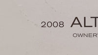 2008 Nissan Altima Owners Manual Book Guide OEM Used Auto Parts - Oemusedautoparts1.com