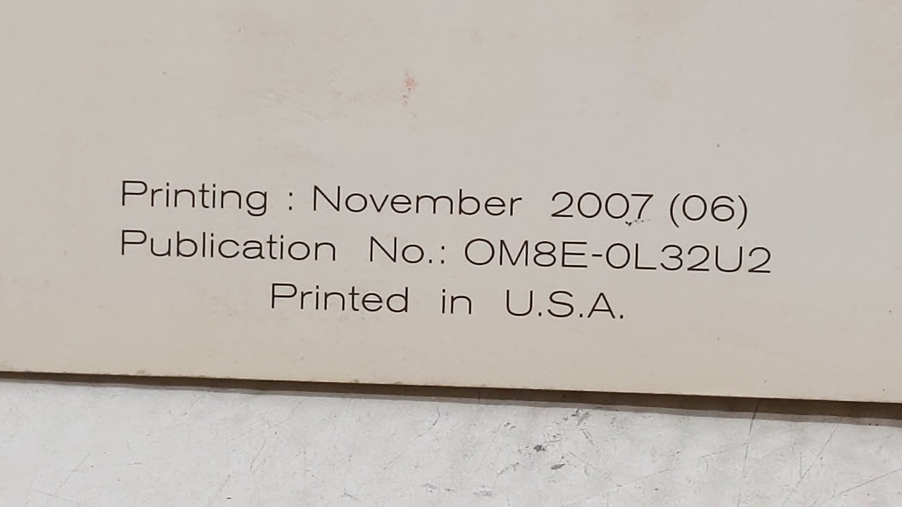 2008 Nissan Altima Owners Manual Book Guide OEM Used Auto Parts - Oemusedautoparts1.com