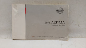2008 Nissan Altima Owners Manual Book Guide OEM Used Auto Parts - Oemusedautoparts1.com
