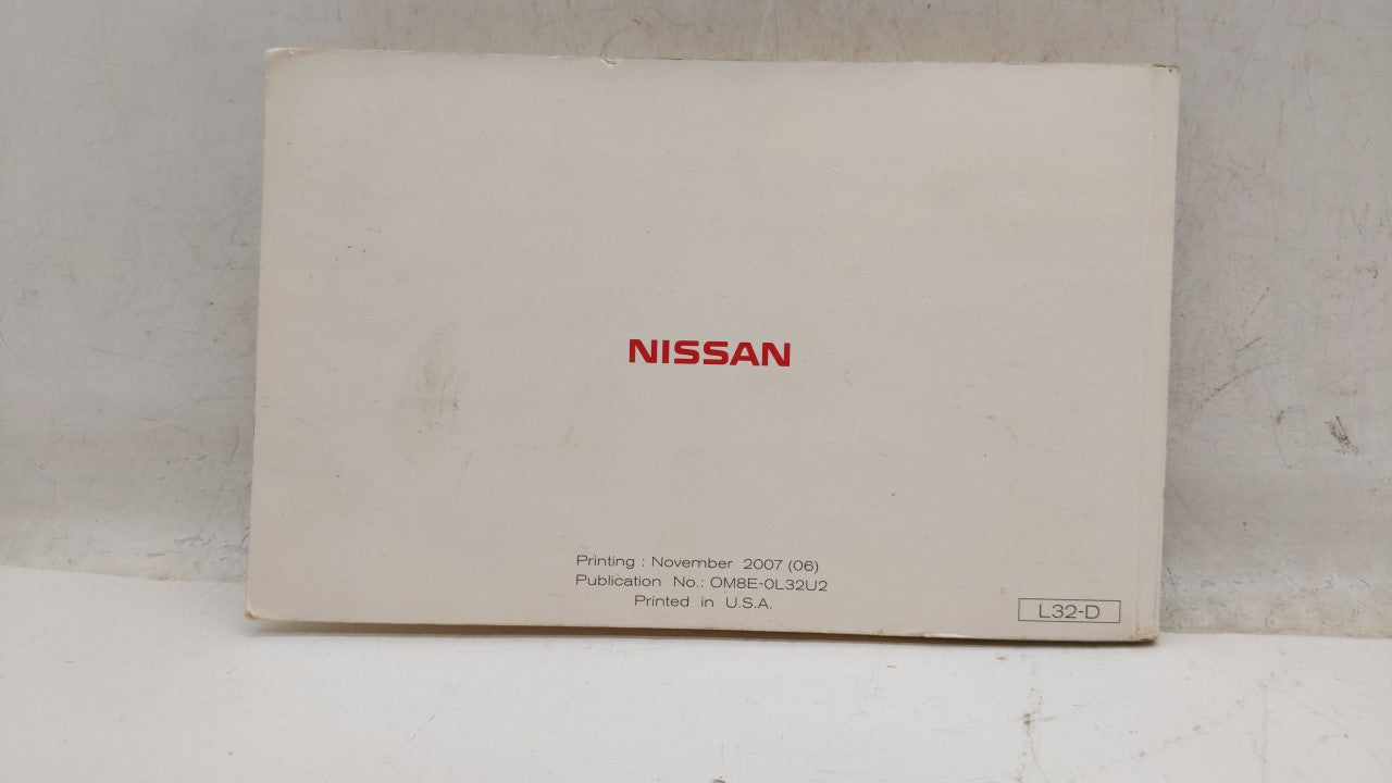 2008 Nissan Altima Owners Manual Book Guide OEM Used Auto Parts - Oemusedautoparts1.com