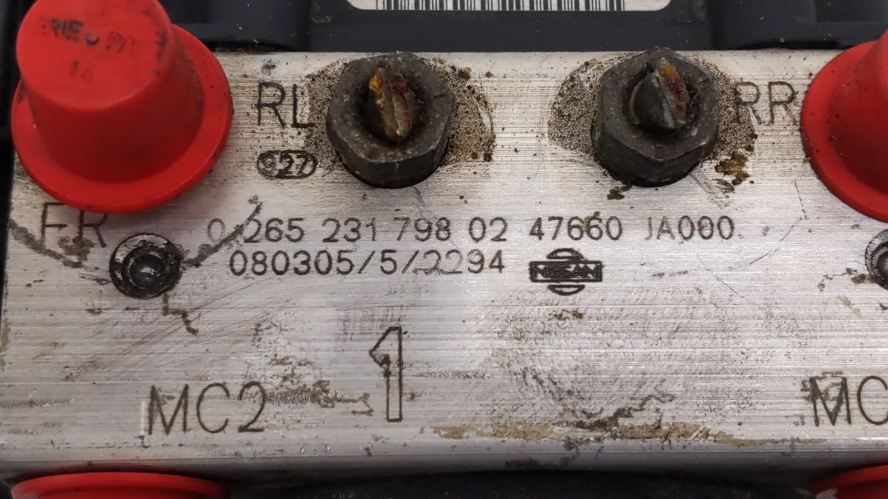 2007-2009 Nissan Altima ABS Pump Control Module Replacement P/N:0 265 231 798 47600 JA000, 0 265 800 556 Fits Fits 2007 2008