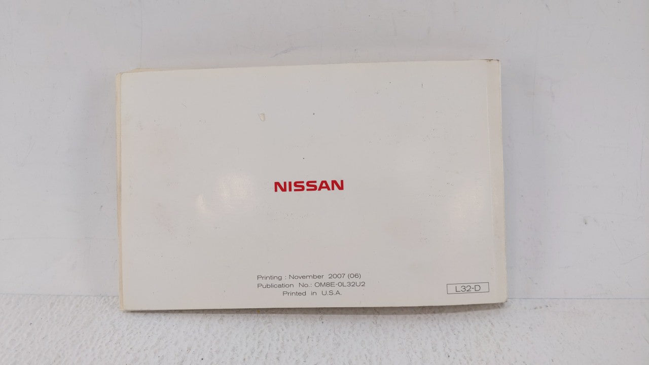 2008 Nissan Altima Owners Manual Book Guide OEM Used Auto Parts - Oemusedautoparts1.com