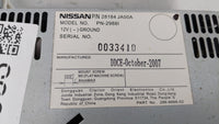 2007-2009 Nissan Altima Radio AM FM Cd Player Receiver Replacement P/N:28184-JA00A Fits Fits 2007 2008 2009 OEM Used Auto Pa