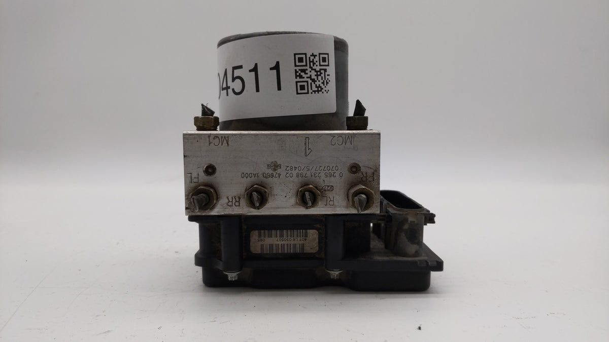 2007-2009 Nissan Altima Anti-Lock Brake ABS Pump Module Actuator OEM P/N:0 265 231 798 47600 JA000 Fits Fits 2007 2008 2009 