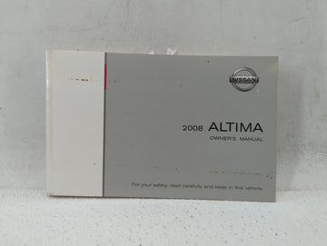2008 Nissan Altima Owners Manual Book Guide P/N:OM8E-0L32U1 OEM Used Auto Parts - Oemusedautoparts1.com