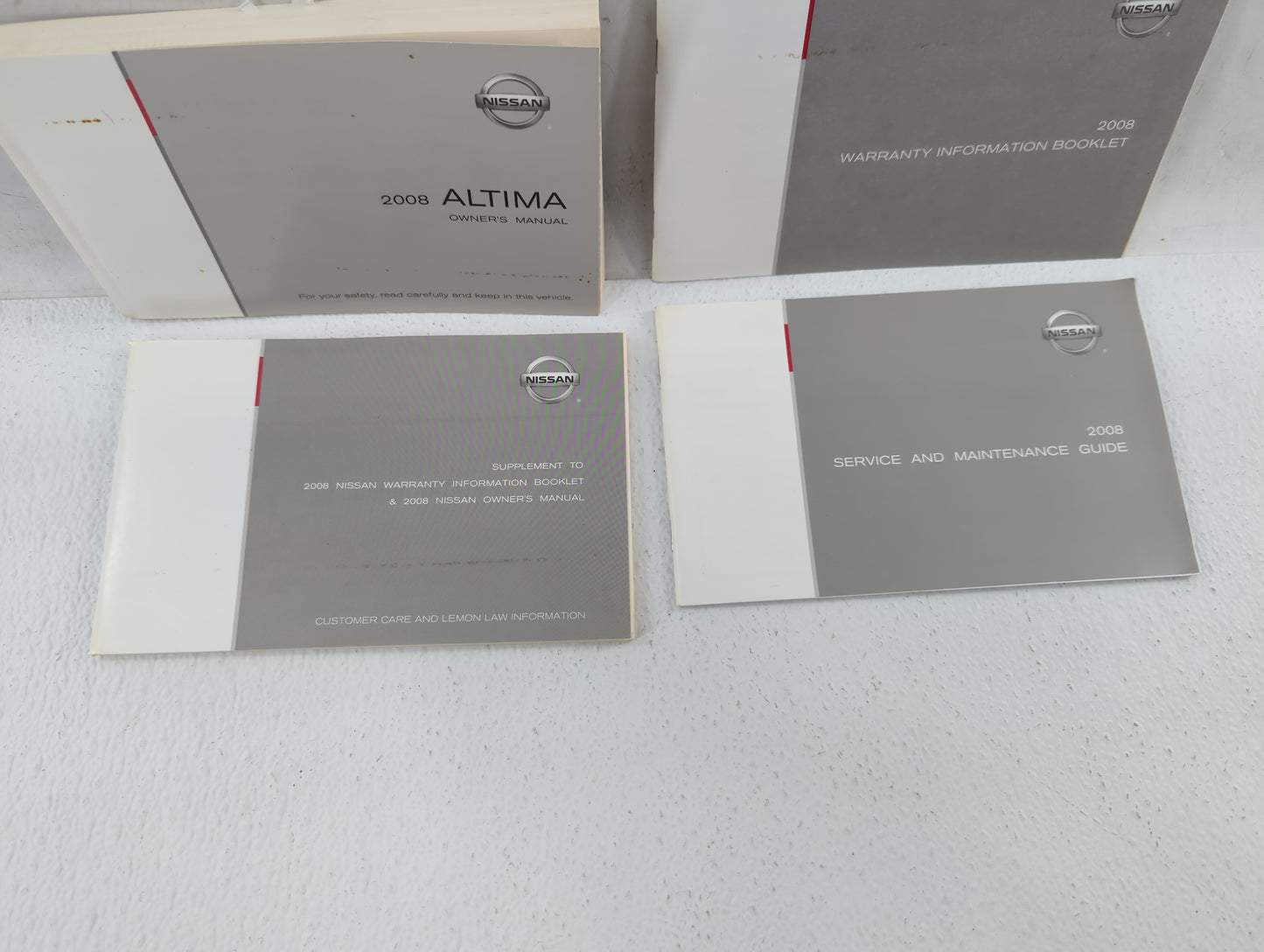 2008 Nissan Altima Owners Manual Book Guide P/N:OM8E-0L32U1 OEM Used Auto Parts - Oemusedautoparts1.com