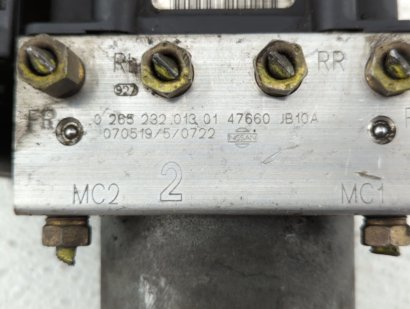 2008-2009 Nissan Altima ABS Pump Control Module Replacement P/N:47660 ZK00B 47660 JA000, 47660 1B10A Fits Fits 2008 2009 OEM